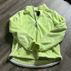 Green north face jacket
